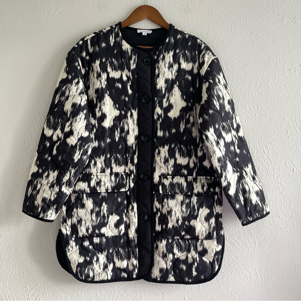 Westbound Women's Black & Cream Quilted Jacket Size S NWT